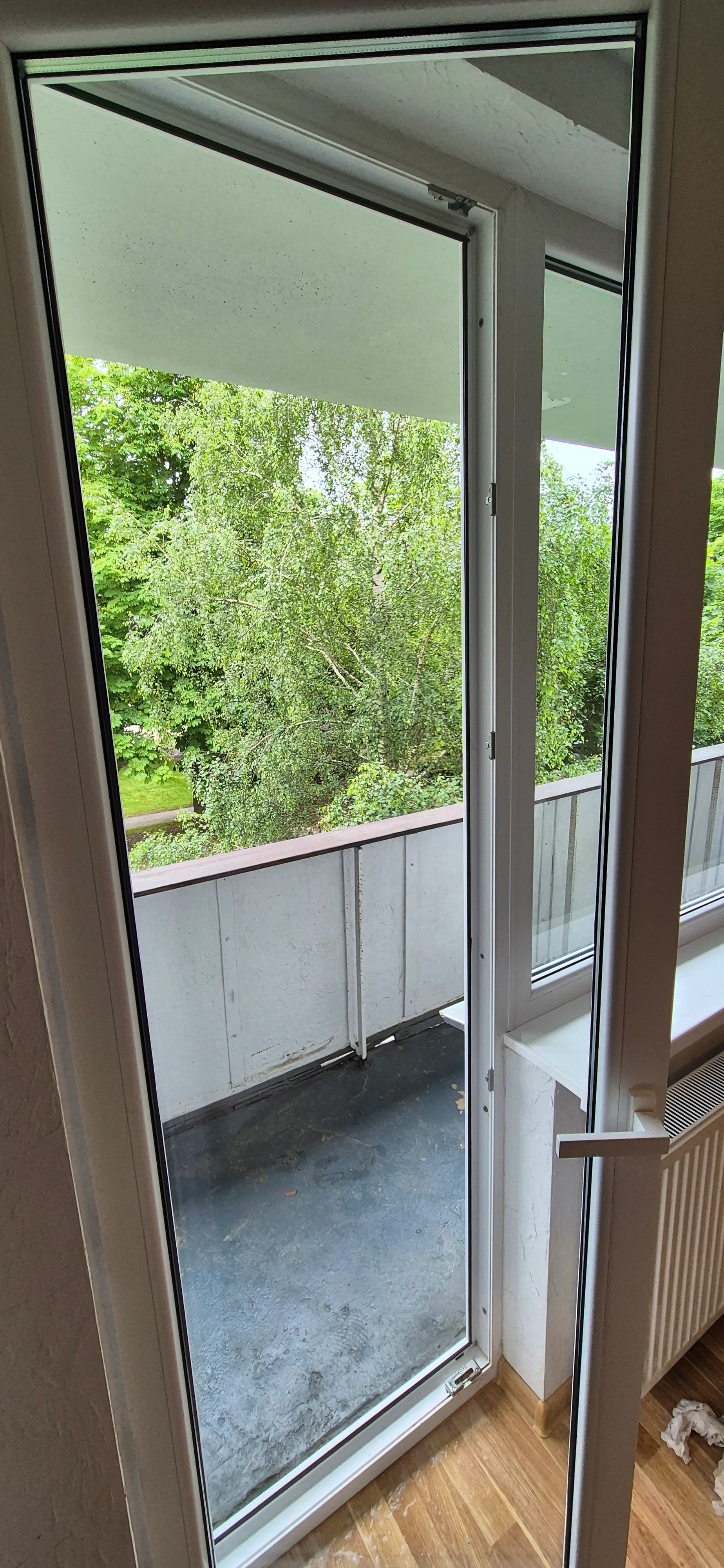 Deep apartment cleaning including windows