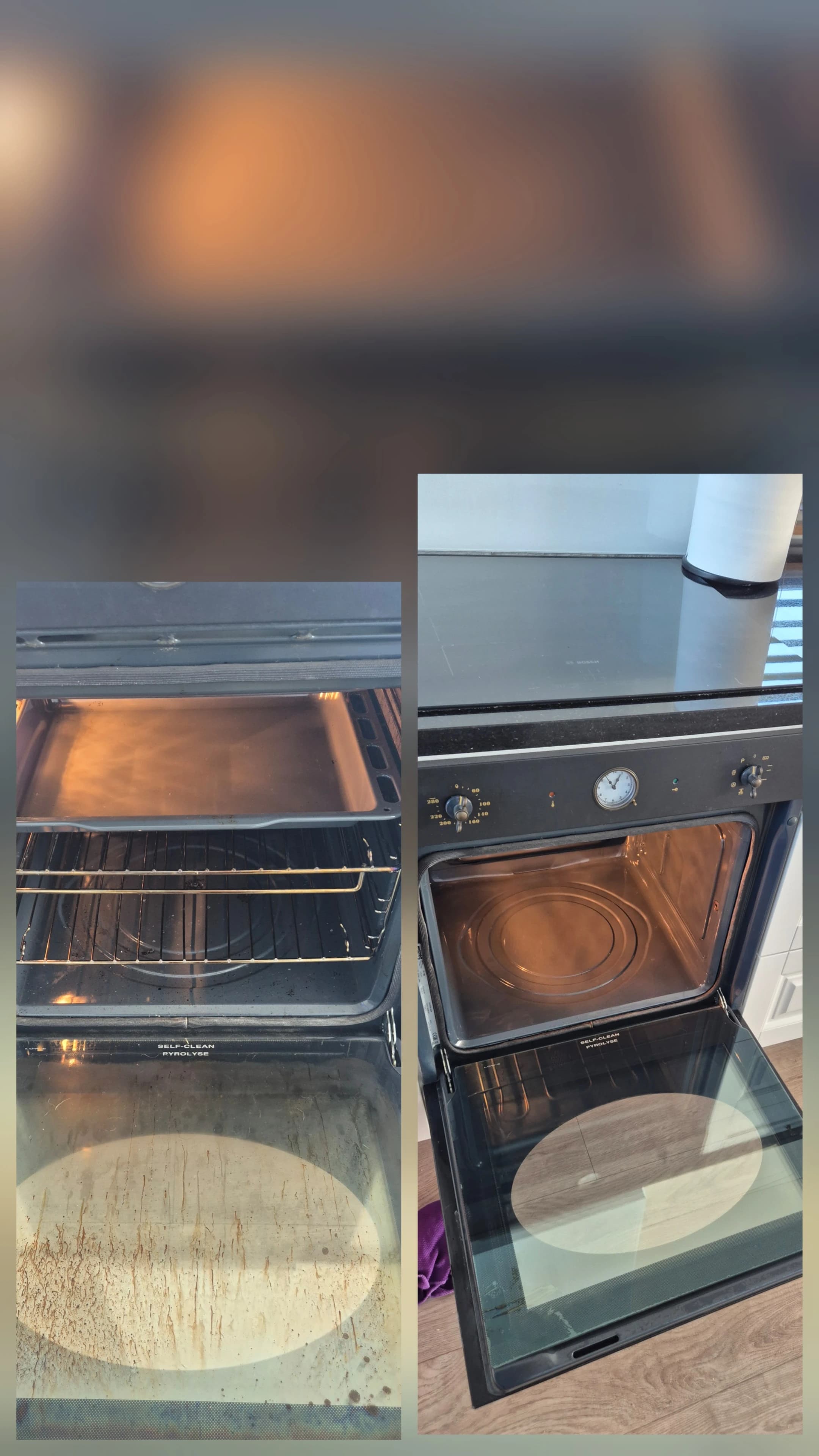 Apartment cleaning — before and after