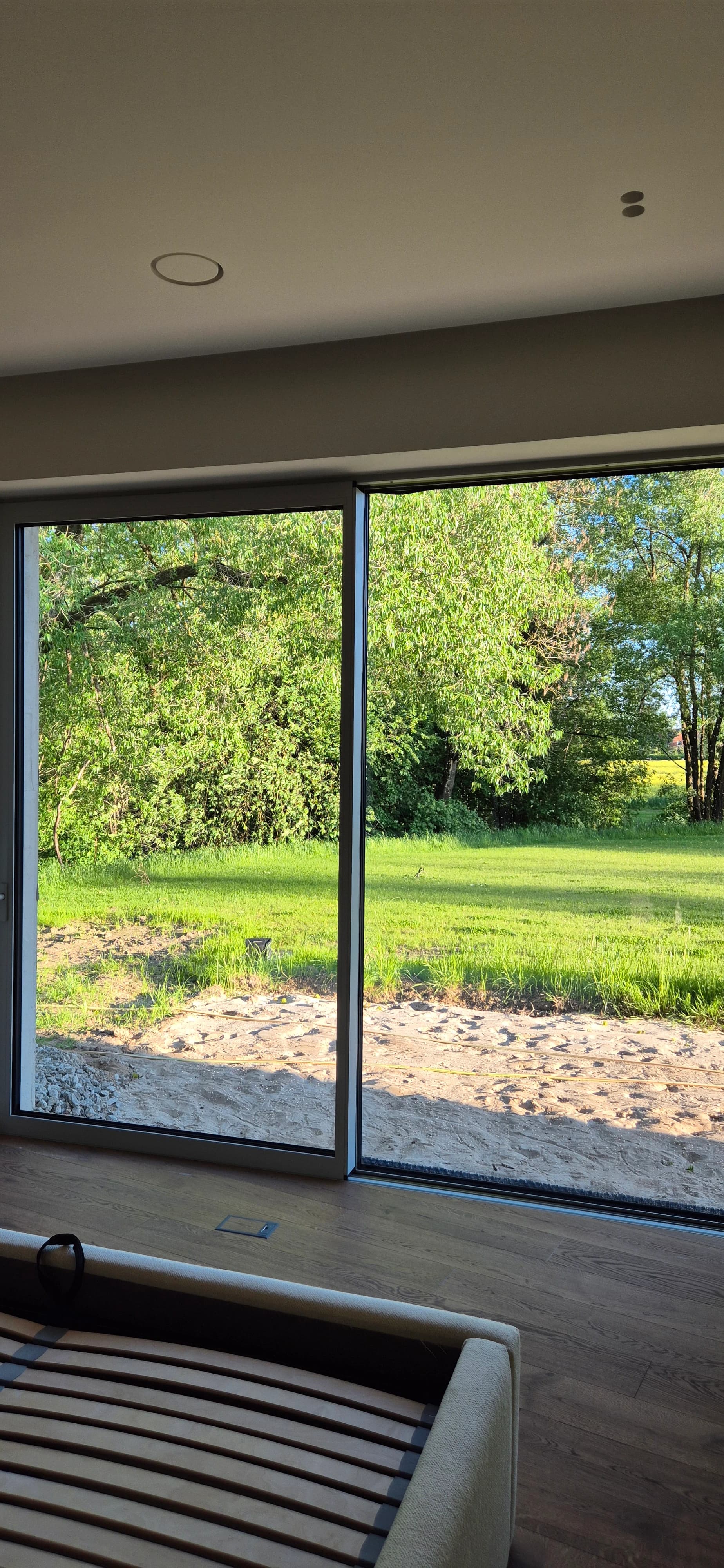 Glass roof and window cleaning at a house