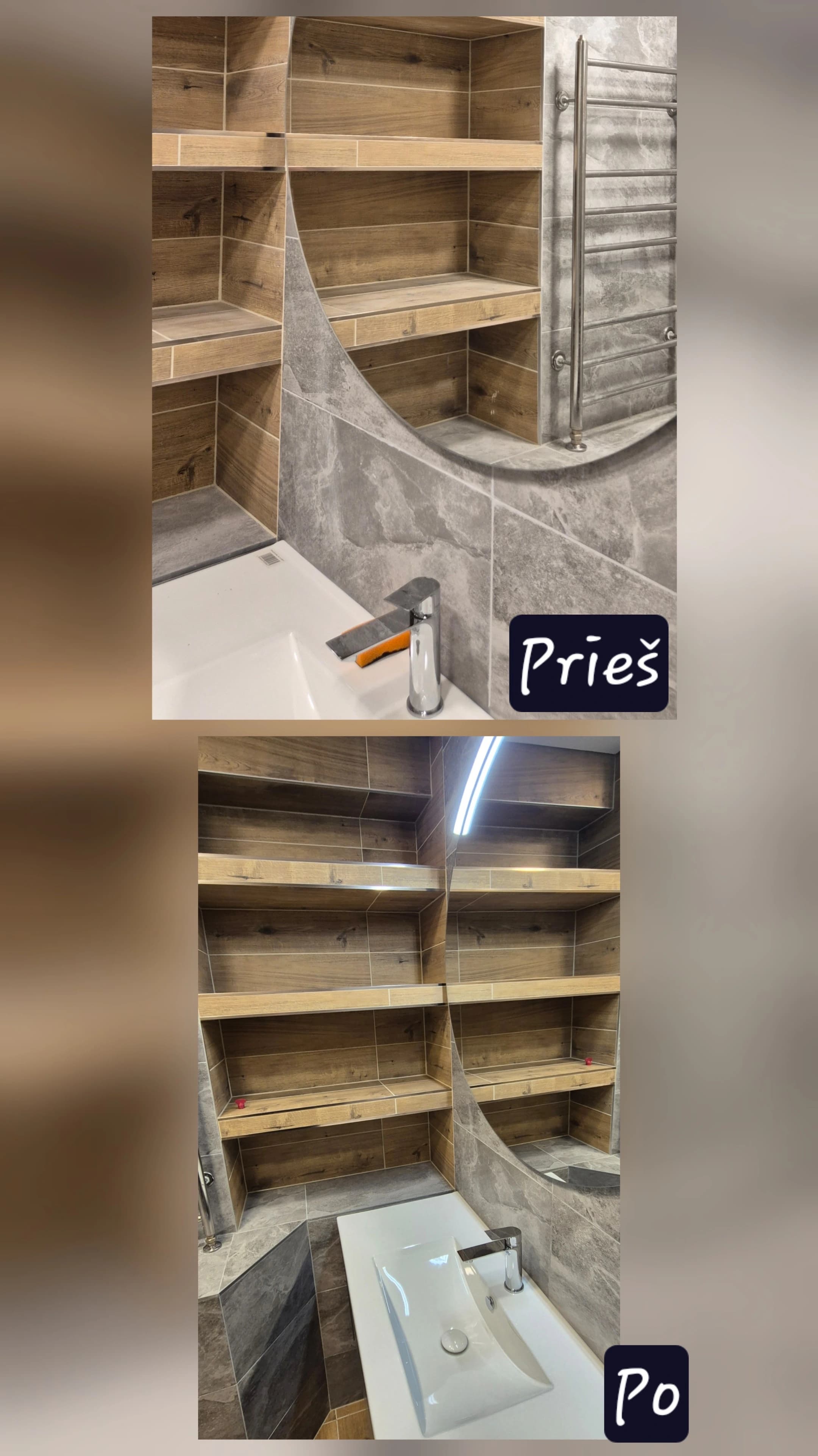 Apartment cleaning — before and after