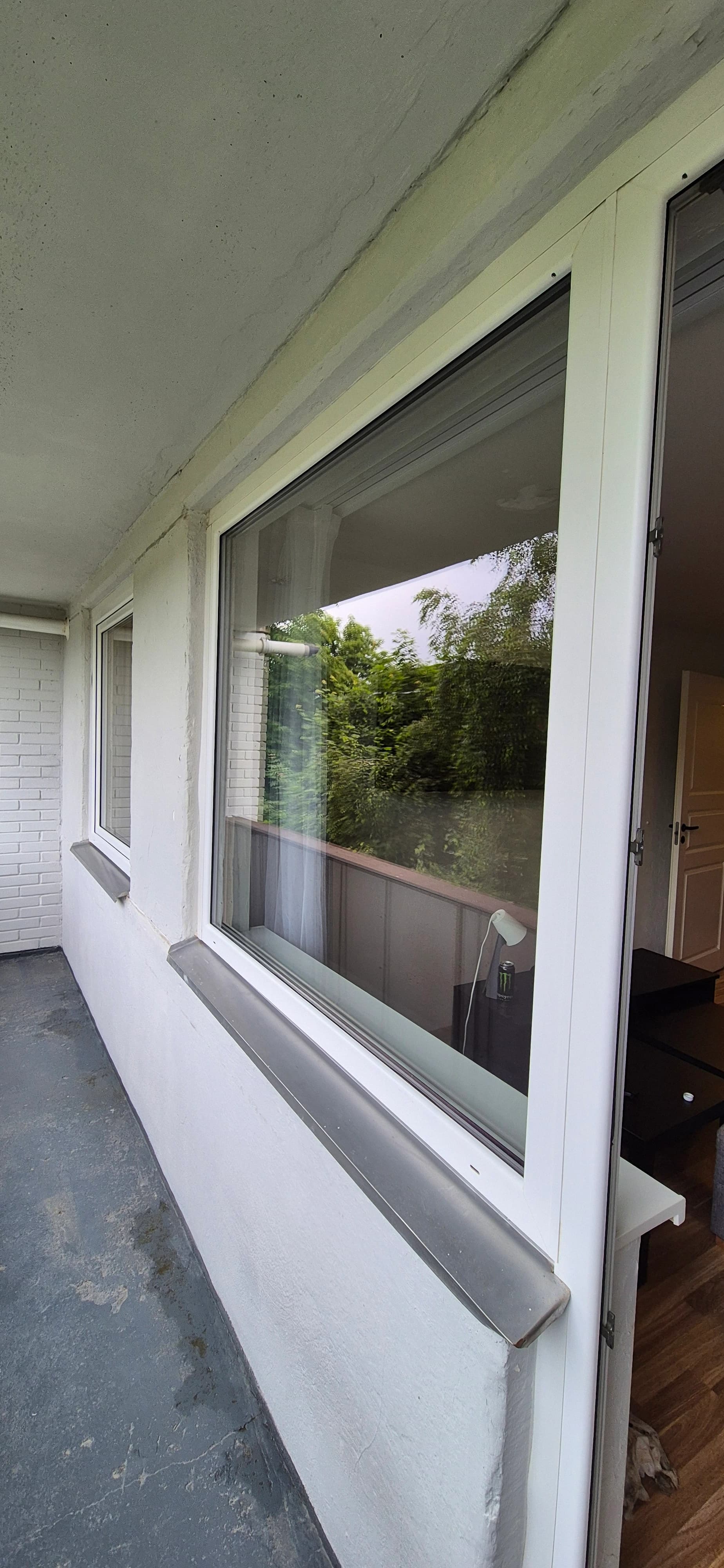 Deep apartment cleaning including windows
