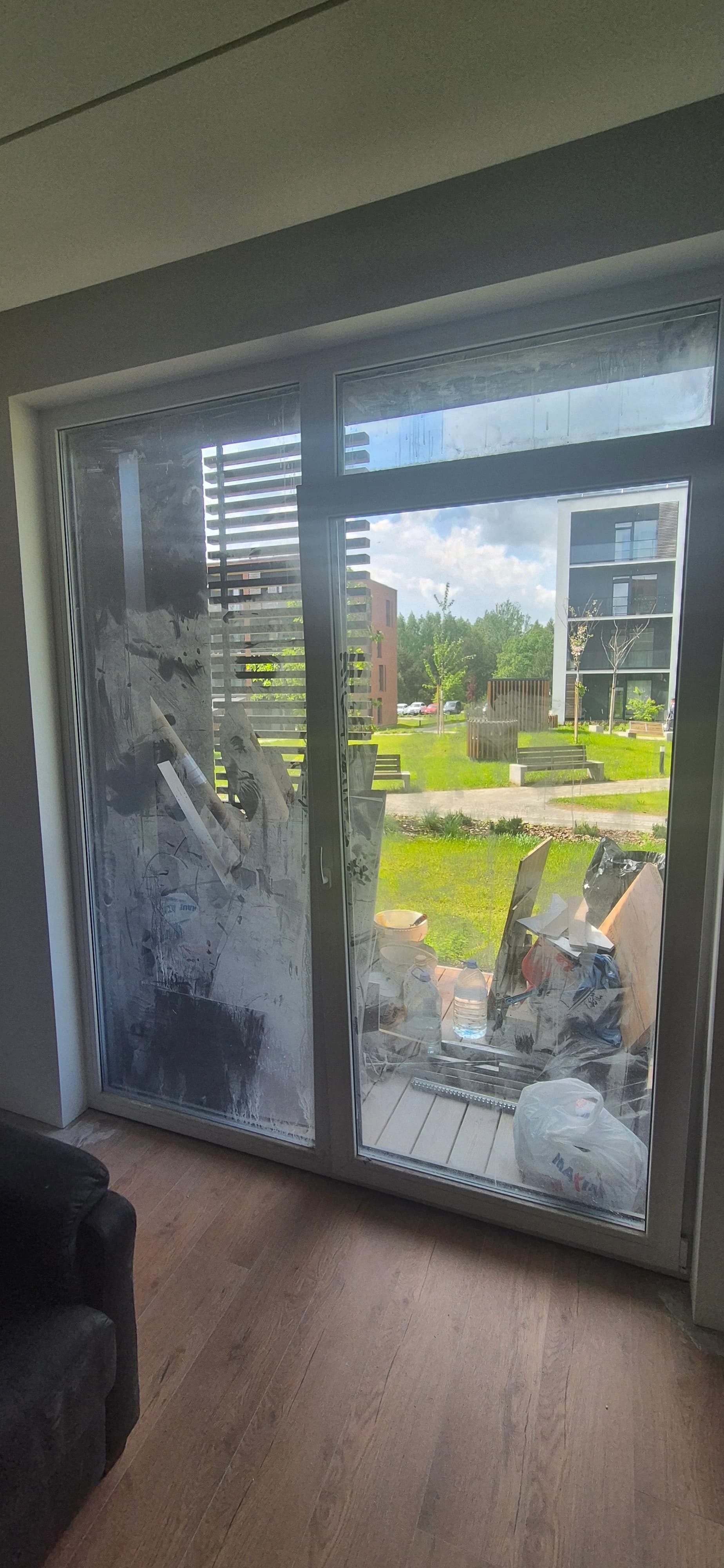 Luxury apartment cleaning after construction